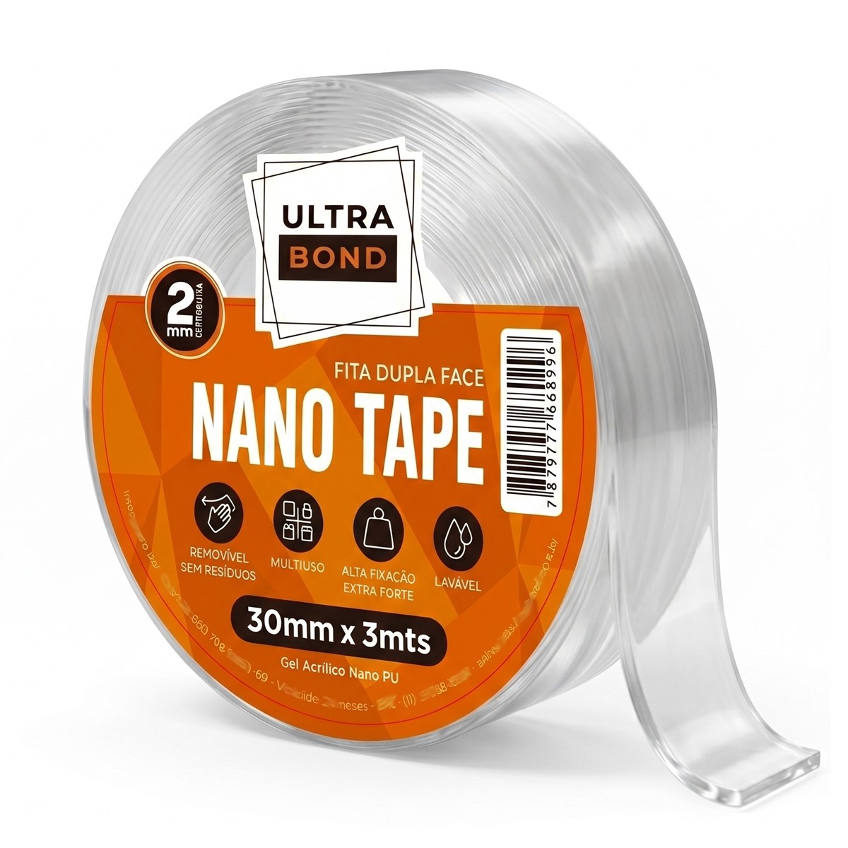 Embalagem oficial da fita dupla face UltraBond UBNano Nano Gel